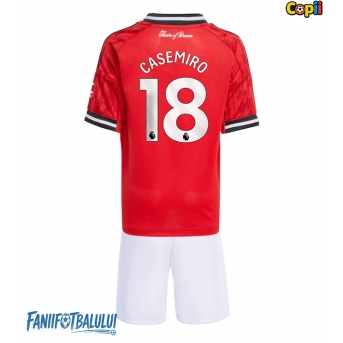 Manchester United Casemiro #18 Echipament de Fotbal Replică 2025-26 Copii Acasa (+ Șorturi)